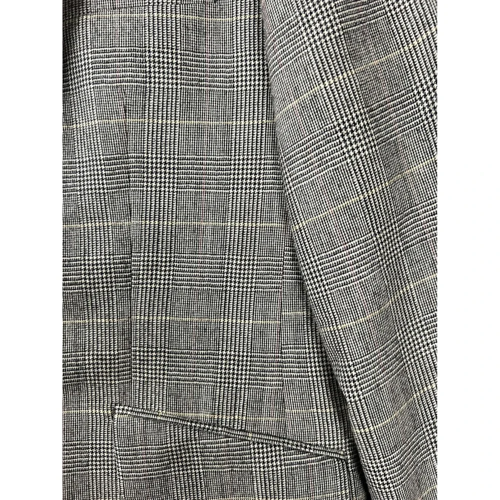 Banana Republic Blazer Mens 38S Tan Brown Wool Glen Plaid Sport Coat Old Money